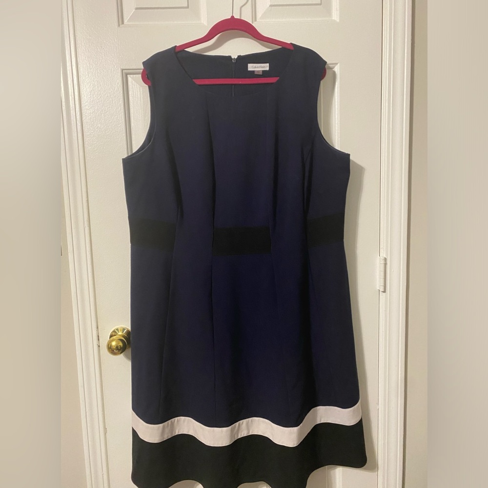 Calvin Klein Navy Midi Dress.Size 20W